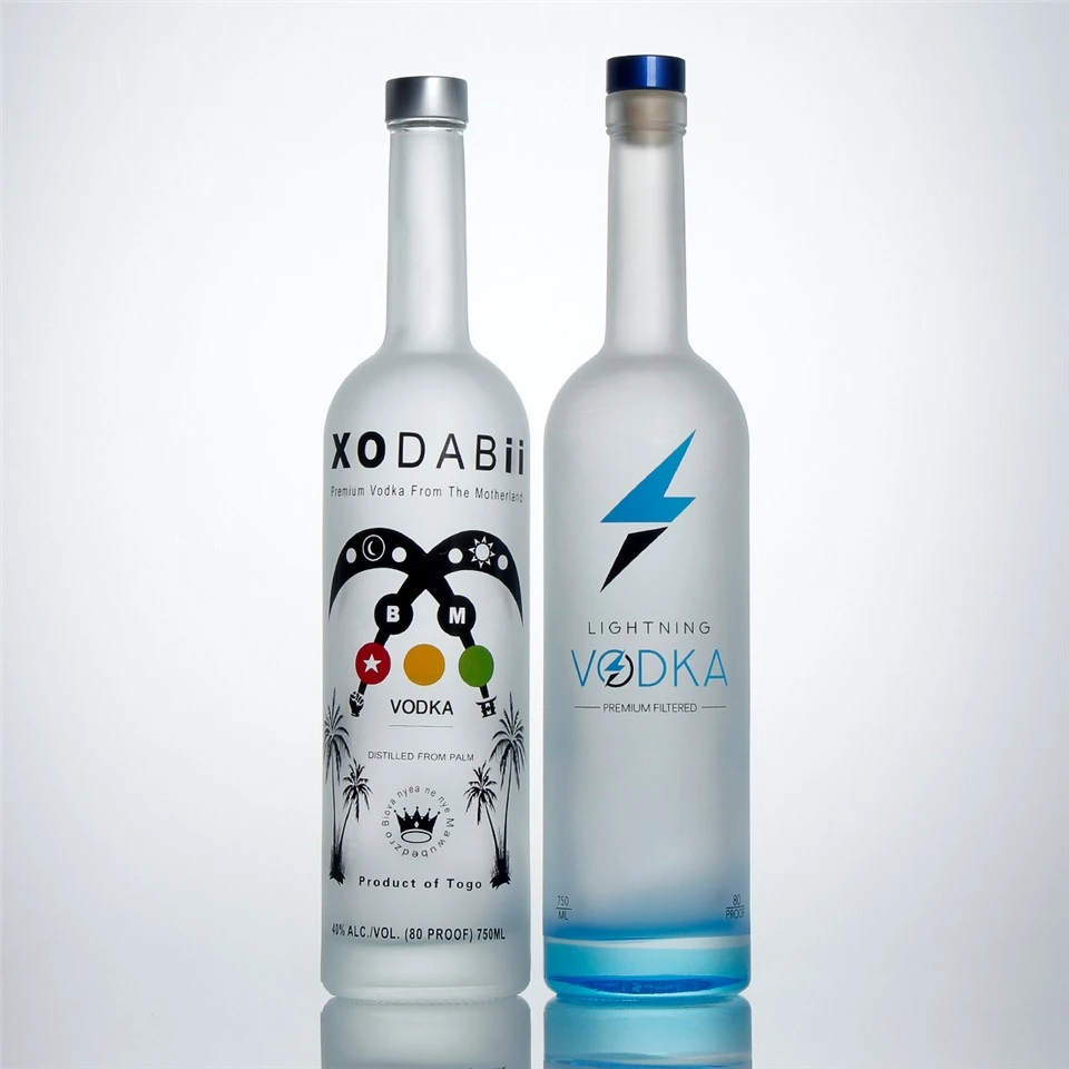 Frosted Liquor Glass Bottle