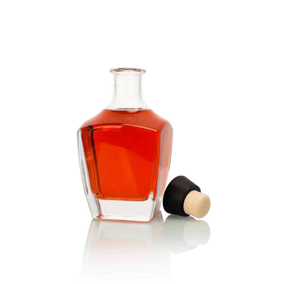 Premium borosilicate kare wiski boutèy